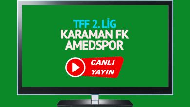 CANLI MAÇ İZLE! Karaman FK Amedspor TFF 2. Lig maçı canlı izle