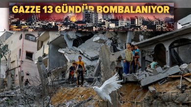 Gazze 13 gündür bombardıman altında