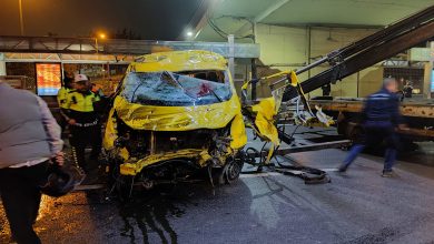 İstanbul'da trafik kazası! Takla atan minibüste 1 kişi öldü, 4 kişi yaralandı