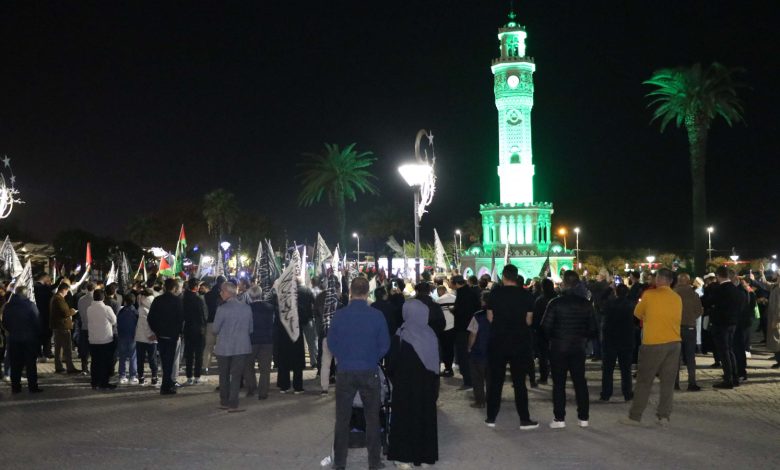 İzmir'de İsrail protestosu 