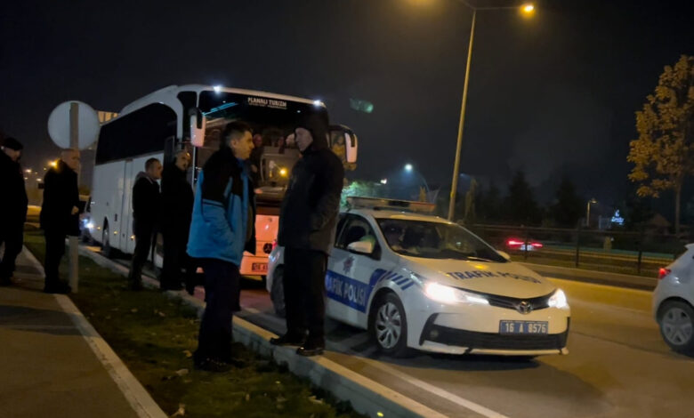 Anıtkabir'i ziyaret etmek amacıyla yola çıkan tur otobüsü çalıntı çıktı 