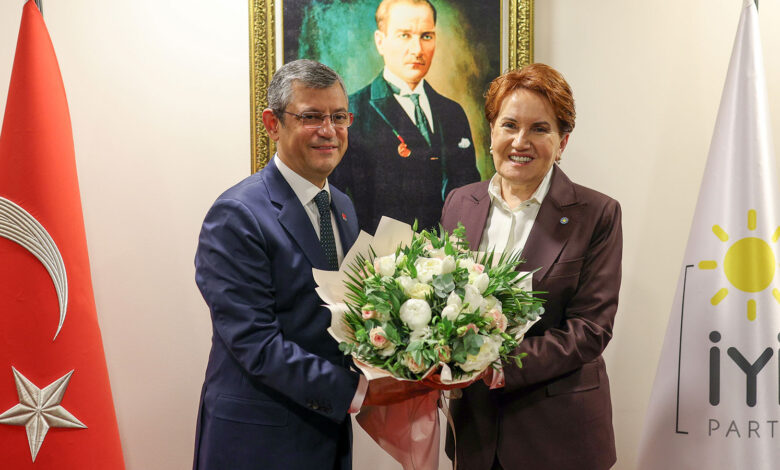 CHP lideri Özgür Özel ile İYİ Parti lideri Meral Akşener arasında 'yerel seçimde ittifak' görüşmesi: Pazartesi günü karar verilecek