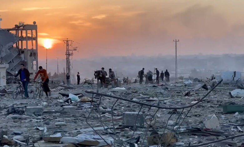 Gazze'nin kuzeyi harabe gibi! İşte o çarpıcı görüntüler