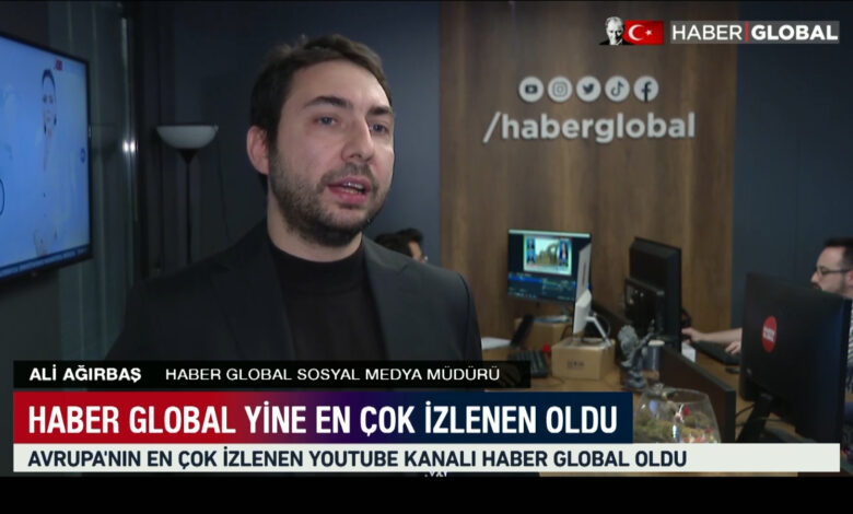 Haber Global Youtube kanalı 2 milyon aboneyi aştı, Avrupa'nın en çok izlenen haber kanalı oldu