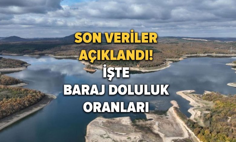 İstanbul barajlarında son durum! İstanbul baraj doluluk oranı son dakika: İşte 7 Kasım 2023 'İSKİ baraj doluluk oranları' Barajlardaki son durum ne?