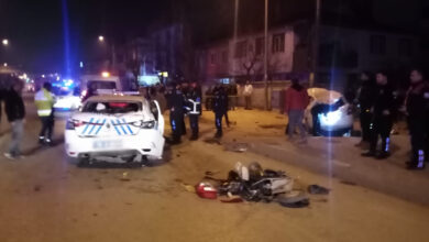 Bursa'da polis araçlı zincirleme kaza: 2'si polis, 4 kişi yaralandı