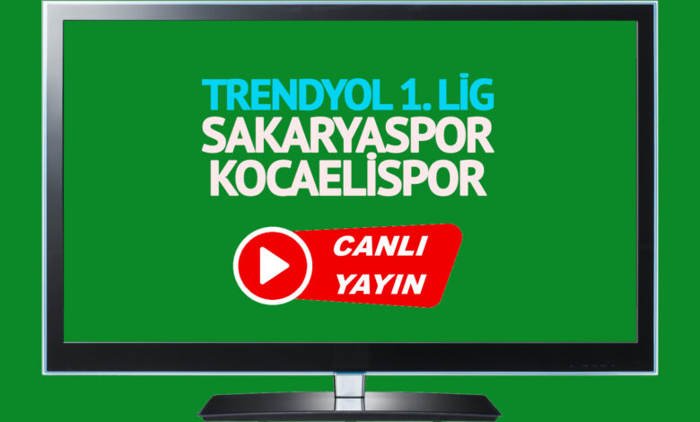 CANLI İZLE! Sakaryaspor Kocaelispor maçı TRT Spor şifresiz canlı maç izle