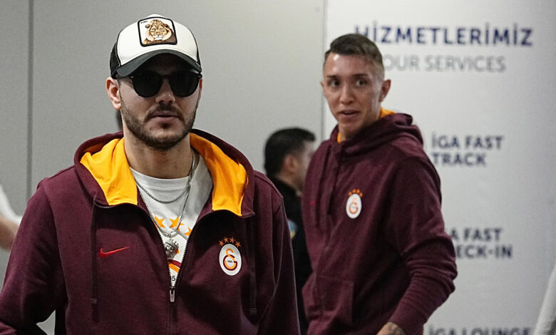 Galatasaray Suudi Arabistan'a hareket etti... Icardi'nin gözlüğü dikkat çekti