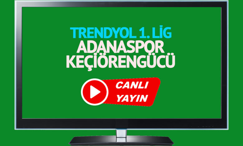 CANLI İZLE! Adanaspor Keçiörengücü maçı TRT Spor şifresiz canlı maç izle