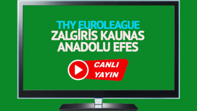 CANLI İZLE! Zalgiris Kaunas Anadolu Efes maçı S Sport şifresiz canlı maç izle