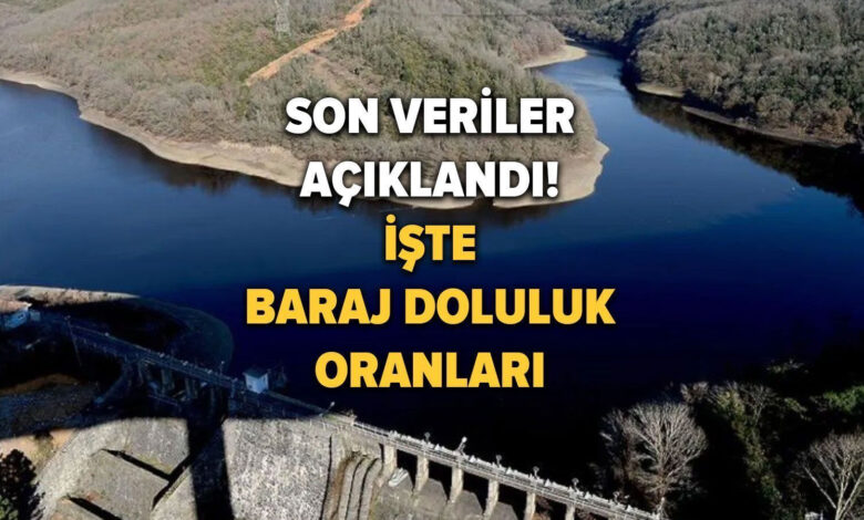 İstanbul baraj doluluk oranı son dakika: İşte 31 Ocak 2024 'İSKİ baraj doluluk oranları'