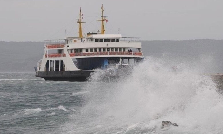 İstanbul'da bazı vapur seferleri iptal edildi