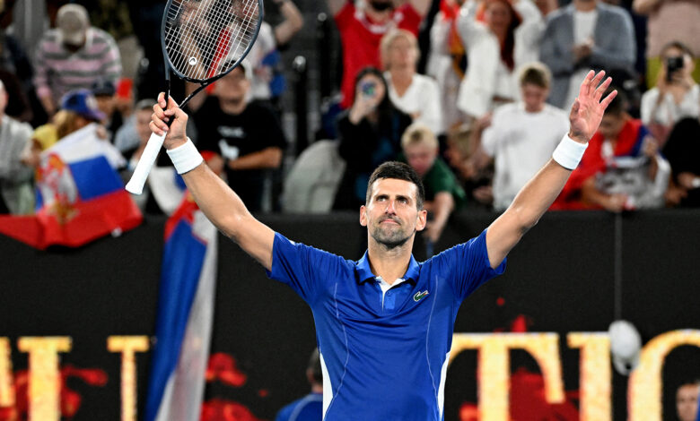 Novak Djokovic, Avustralya'da yoluna dolu dizgin devam ediyor