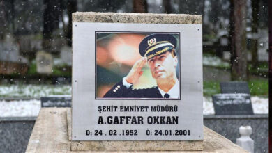 Şehit Emniyet Müdürü Ali Gaffar Okkan mezarı başında anıldı