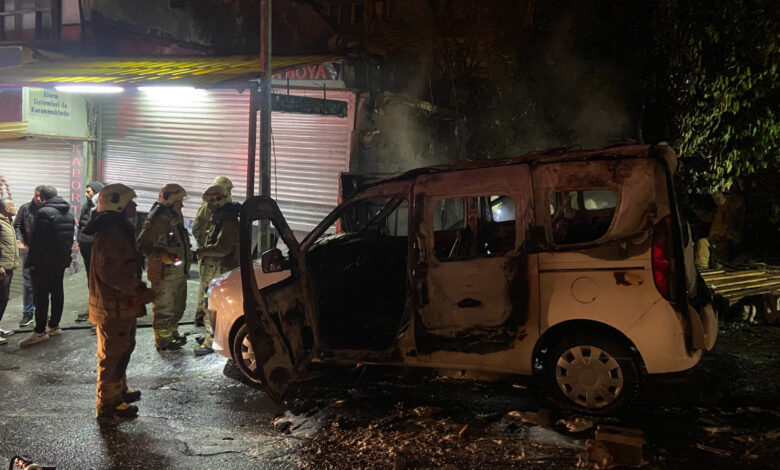 Şişli'de inşaat bekçisi ısınmak için ateş yakınca olanlar oldu