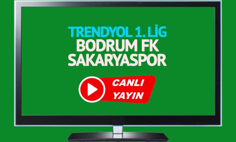 CANLI İZLE! Bodrumspor Sakaryaspor maçı TRT Spor şifresiz canlı maç izle