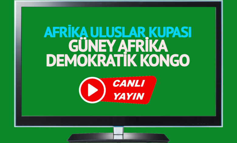 CANLI İZLE! Güney Afrika Demokratik Kongo maçı TV 8,5 şifresiz canlı maç izle