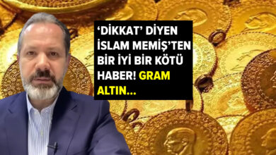 'Dikkat' diyen İslam Memiş'ten bir iyi bir kötü haber! Gram altın...