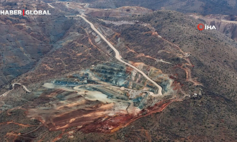 Erzincan'daki maden sahası toprak kaymasından önce böyle görüntülendi!