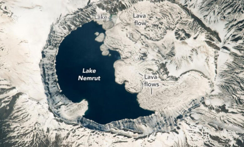 NASA astronotları Nemrut Krater Gölü'nü fotoğrafladı