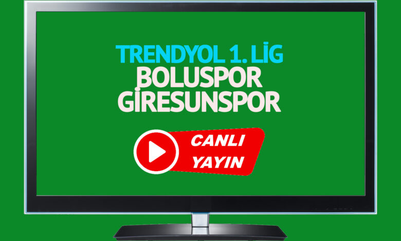 CANLI MAÇ SKORU! Boluspor - Giresunspor maçı canlı izle!