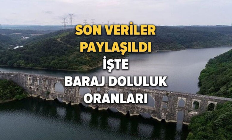 İstanbul baraj doluluk oranı son dakika: İşte 15 Mart 2024 'İSKİ baraj doluluk oranları'