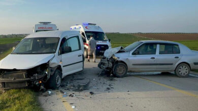 Tekirdağ’da otomobil ile hafif ticari araç çarpıştı: 7 yaralı