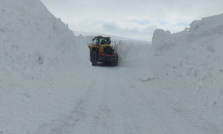 Van'da çığ nedeniyle kapanan yol açıldı