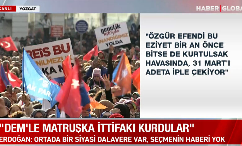 Yozgat'ta Erdoğan'a sevgi seli: "Reis bu yenilmezlik şaka mı?"