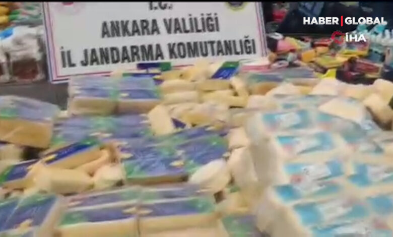 Ankara'da 4 milyon TL'lik sahte gıda ele geçirildi