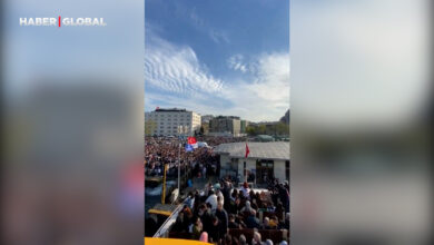 Eminönü'nde sıra dışı manzara: Gören miting yapılacak zannetti