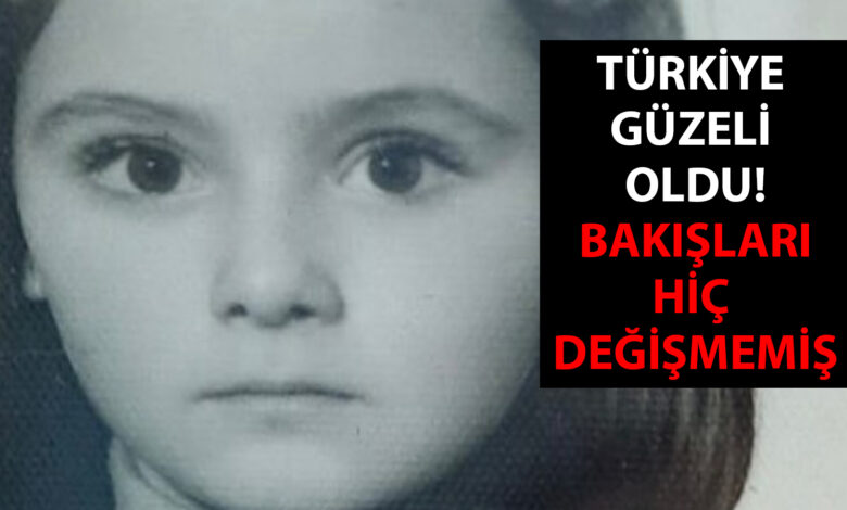 Türkiye güzeli oldu bakışları hiç değişmedi: Fotoğraftaki bu çocuk sizce kim?