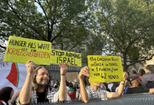 Berlin'de Filistin'e destek olmak için toplandılar