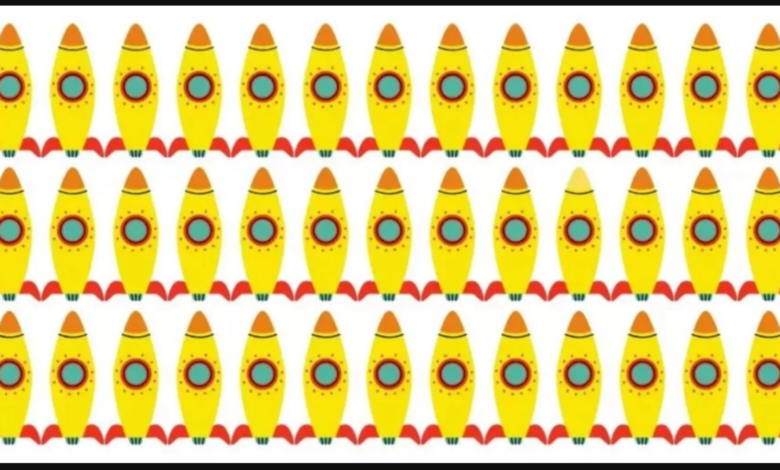 İşte kafa karıştıran IQ bulmacası: Resimdeki farklı roketi 6 saniyede bulmak için en az 130 IQ'ya sahip olmak gerekiyor