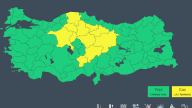 Meteoroloji'den 11 il için sarı kodlu uyarı: Ani sel, su baskını, yıldırım ve doluya karşı dikkatli olun