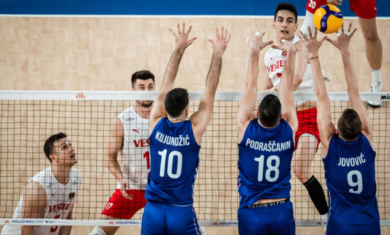 A Milli Erkek Voleybol Takımı, Sırbistan'a 3-1 yenildi