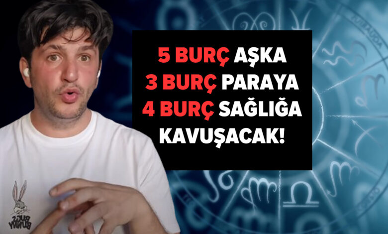 Dolu dolu 7 gün... 5 burç aşka, 3 burç paraya, 4 burç sağlığa kavuşacak! Astrolog Dinçer Güner 12 burç için tek tek anlattı