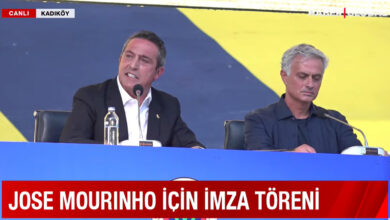 Jose Mourinho'nun imza töreni için Saraçoğlu'nda