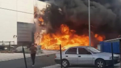 Konya'da iş yeri yangını paniğe neden oldu