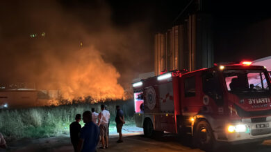 Tekirdağ'da fabrikalar bölgesinde yangın!