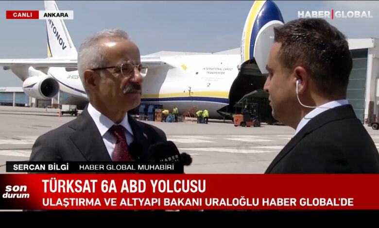 Ulaştırma ve Altyapı Bakanı Uraloğlu Haber Global'de: TÜRKSAT 6A ABD yolcusu