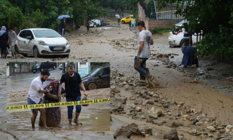 Bursa'yı sağanak vurdu! Kent, selin ardından böyle görüntülendi