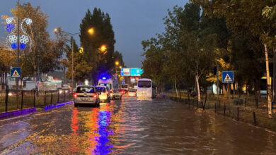 Erzurum'u sağanak vurdu