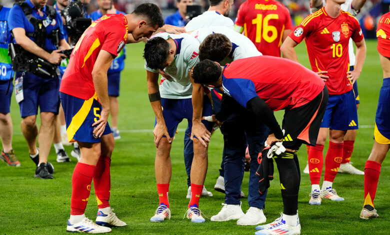 Güvenlik görevlisi, İspanyol yıldız Morata'yı sakatladı