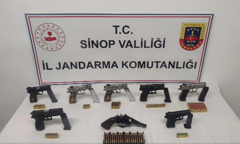 Sinop'ta düğün magandalarına operasyon düzenlendi