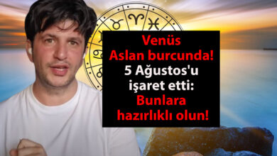 Venüs Aslan burcunda! Dinçer Güner, 5 Ağustos'u işaret etti: Bunlara hazırlıklı olun!