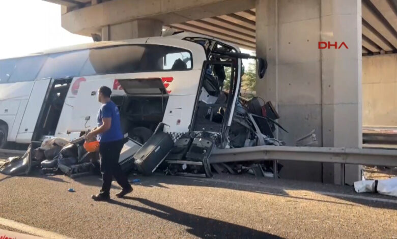 Ankara'da otobüs kazası: Çok sayıda ölü ve yaralı var