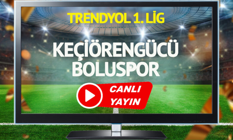 CANLI YAYIN | Keçiörengücü Boluspor Maçı