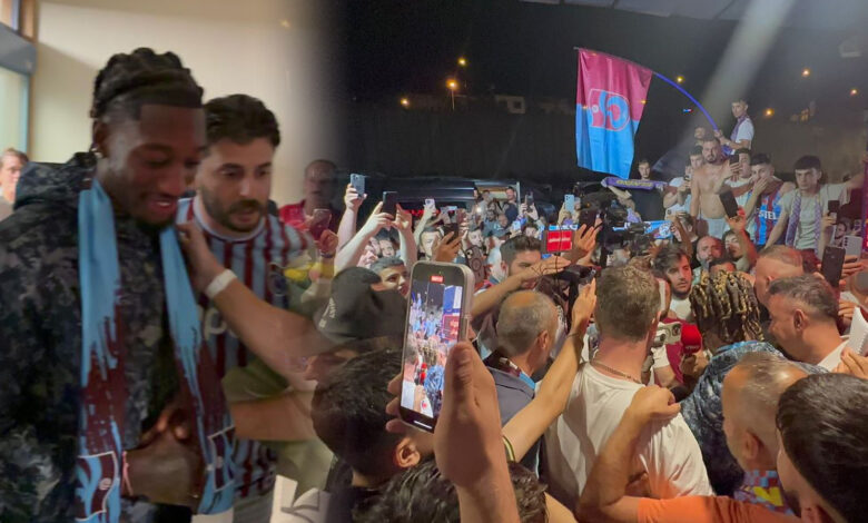 Trabzonspor'da Muhammed Cham coşkusu! Trabzon'a geldi