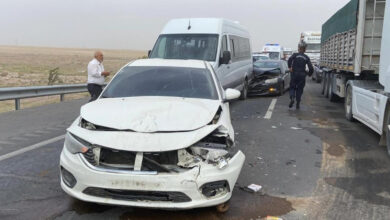 Aksaray'da kum fırtınası! 6 araç birbirine girdi, çok sayıda yaralı var